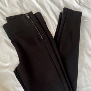 ZARA SKINNY SIDE ZIP WOMENS  STRETCH BLACK PANT SIZE M. TRAFALUC COLLECTION